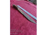 Cuțit vechi autentic cu mâner din corn de bivol 2