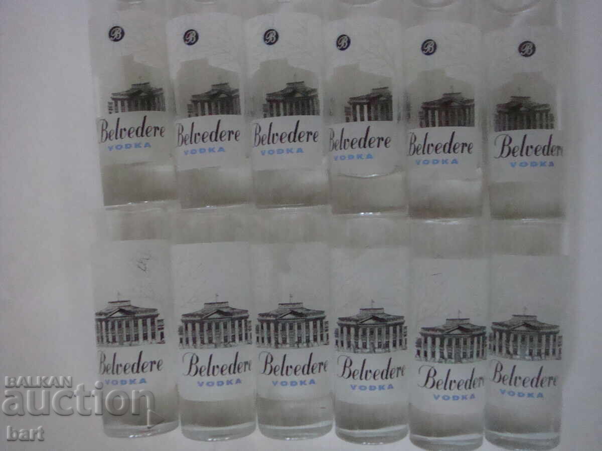 Аукцион 12 чашки за водка "Belvedere"