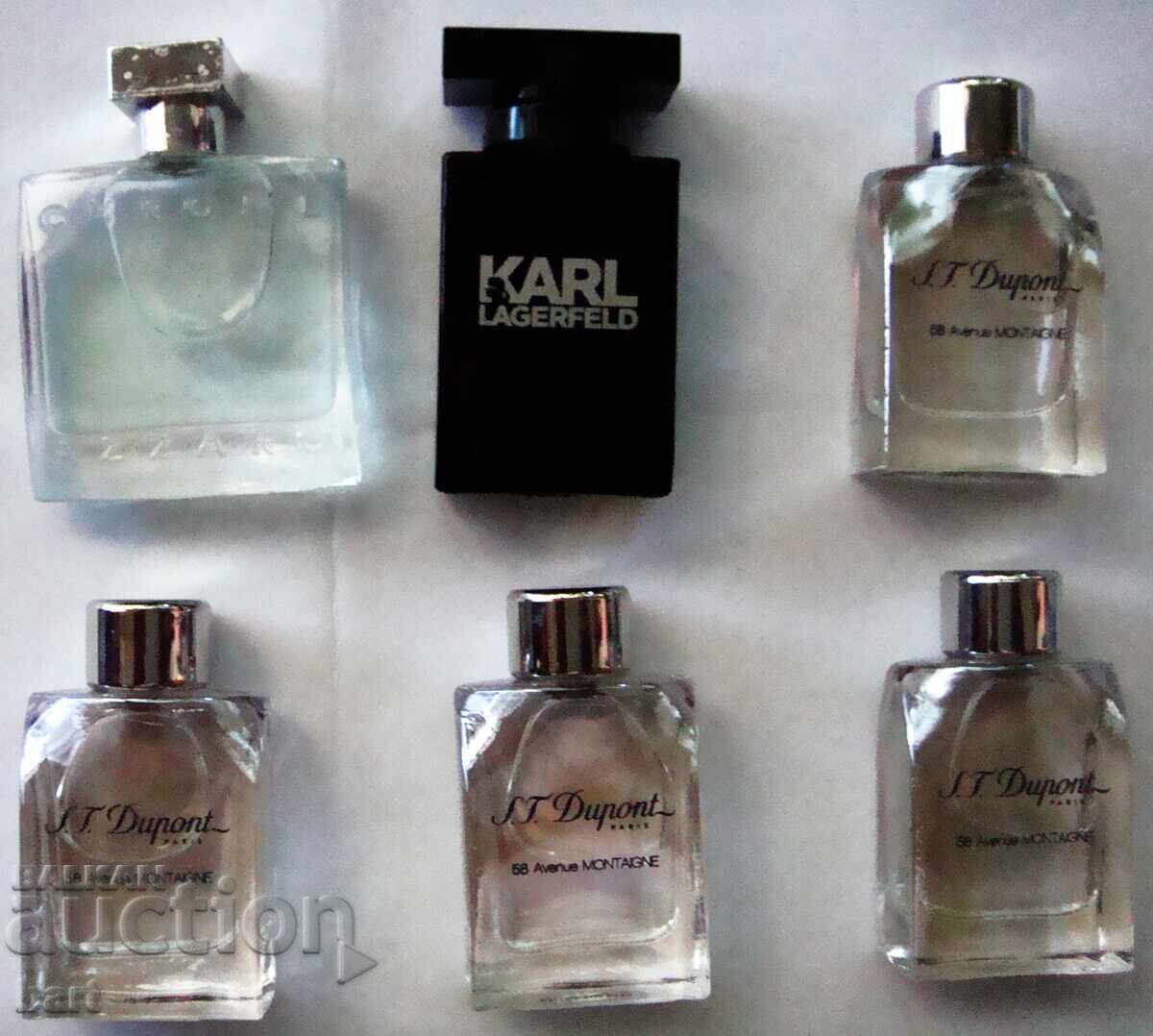 Συλλογή μινιατούρες - S.T.Dupont; Azzaro; Karl Lagerfeld με τιμή 35.00 BGN | € 17.90