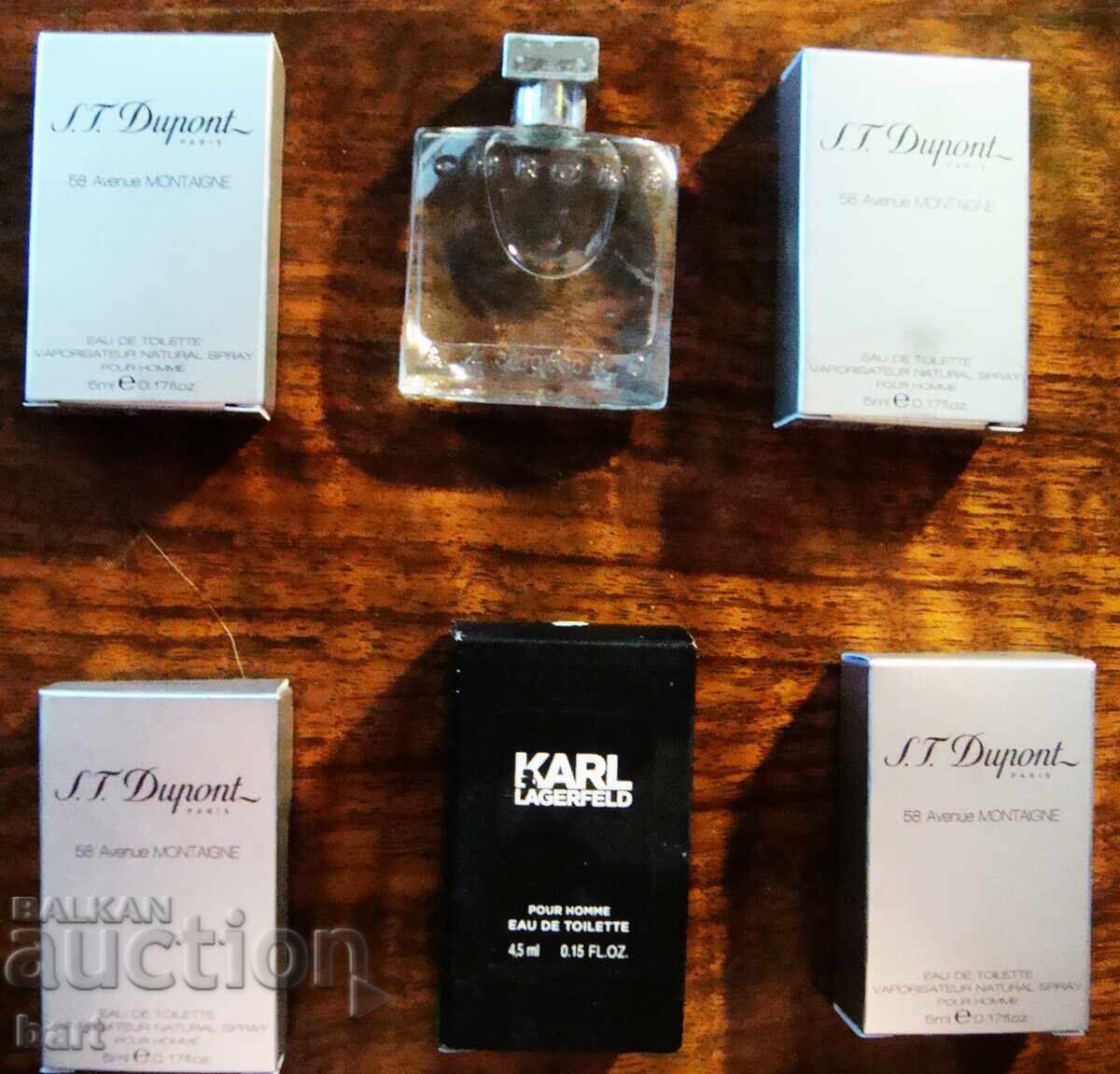 Συλλογή μινιατούρες - S.T.Dupont; Azzaro; Karl Lagerfeld