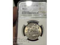 10 лева 1930 ms63