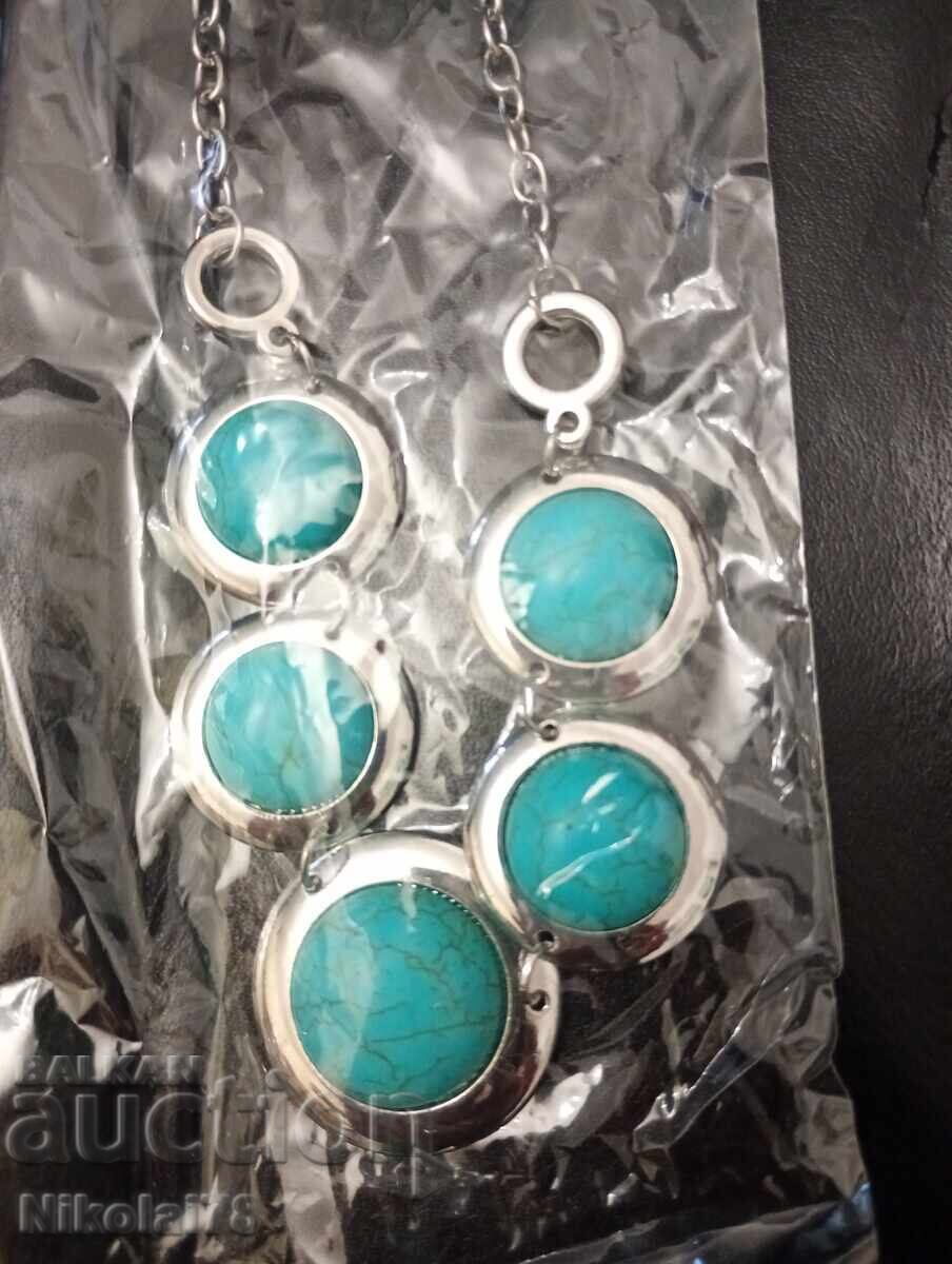 Delivery of Turquoise Jewelry Set - Necklace, Bracelet and Earrings