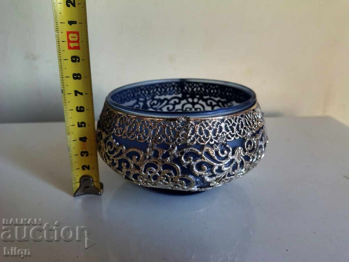 Great Dish With Silver Plated Ornaments - 5 Great Dish With Silver Plated Ornaments - 5