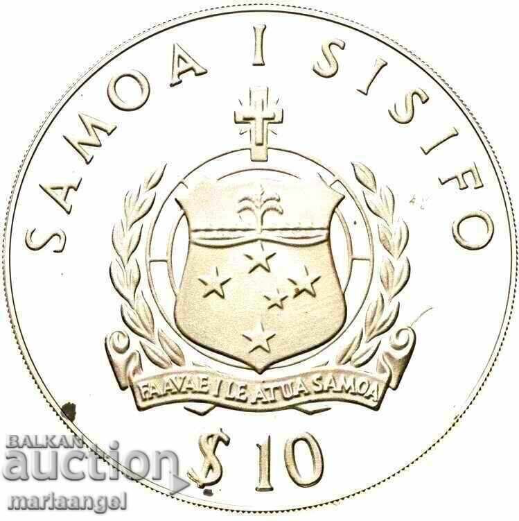 Delivery of 10 Dollars 1980 Western Samoa Governor Wilhelm Solf 32.15g