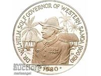 10 Dollars 1980 Western Samoa Governor Wilhelm Solf 32.15g