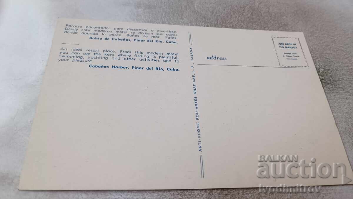 Carte poștală Pinar del Rio Bahia de Cabanas cu preț 0.85 BGN | € 0.43