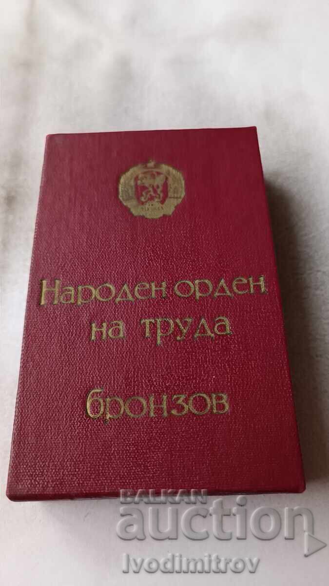 Licitație Ordinul Poporului Muncii de Bronz Licitație Ordinul Poporului Muncii de Bronz