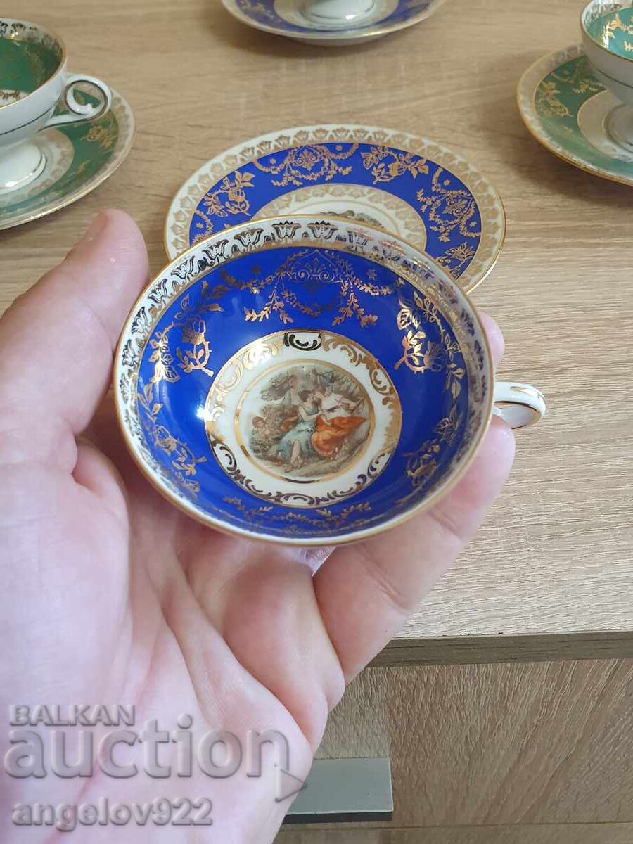 Auction  German porcelain coffee cups Bremer&Schmidt