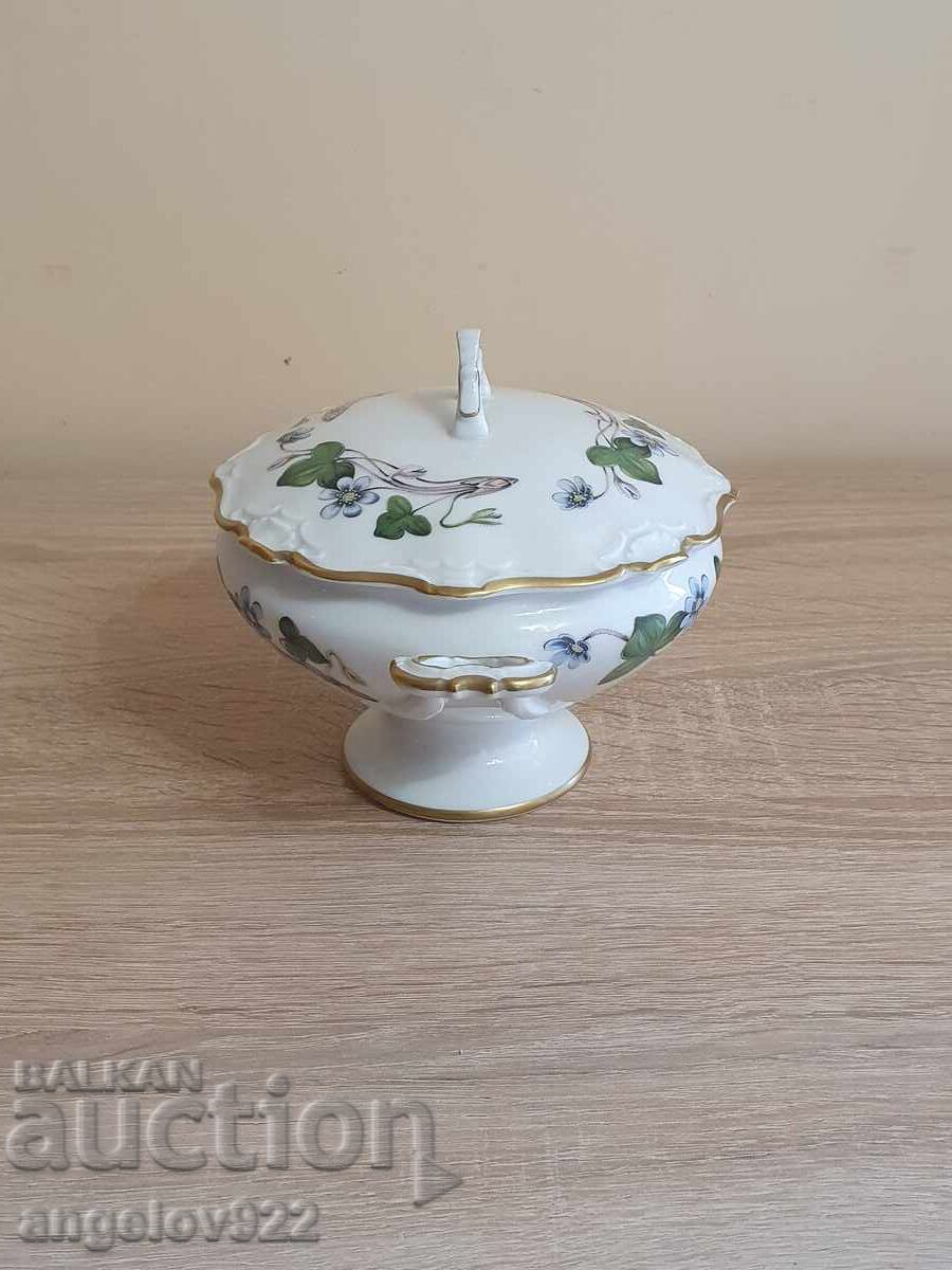 Swedish Porcelain Bowl with Lid HACKEFORS - 5