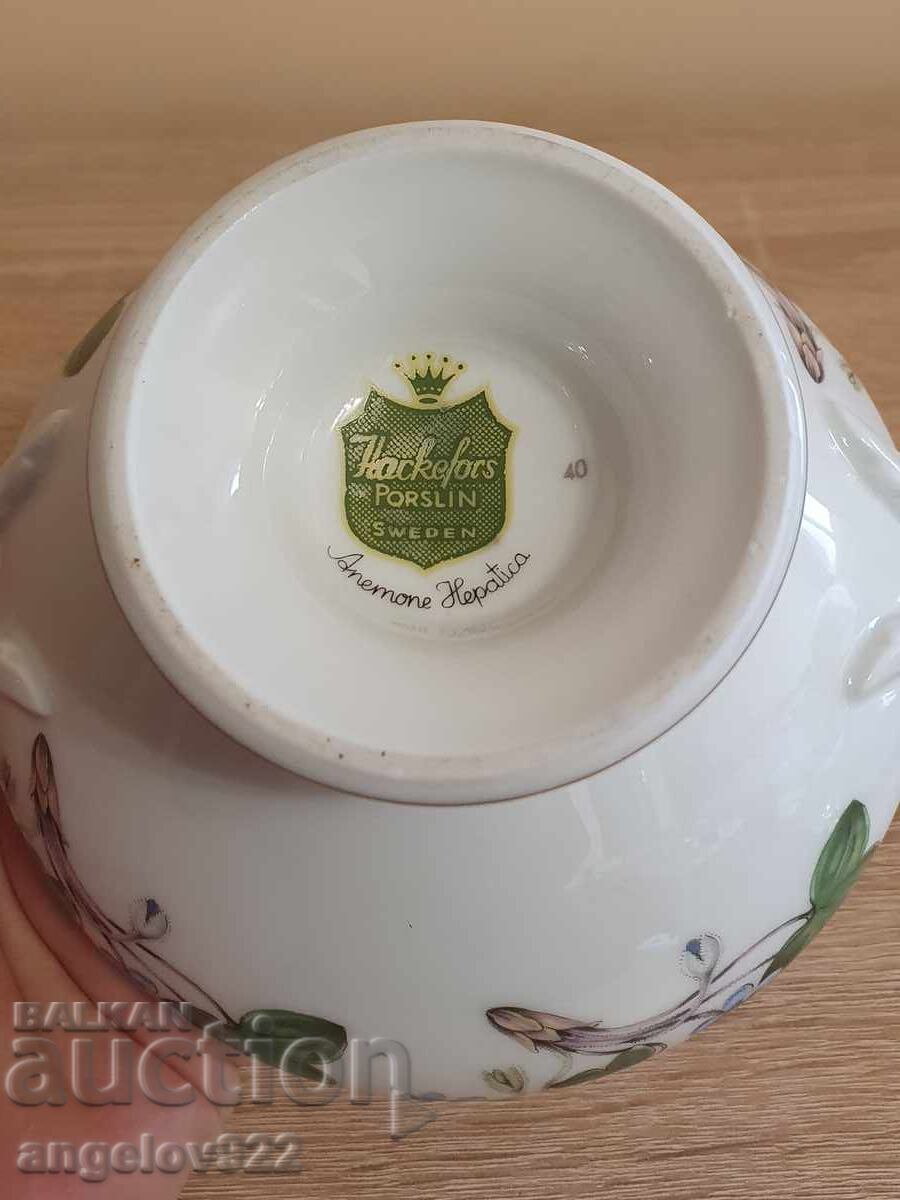 Swedish Porcelain Bowl with Lid HACKEFORS - 7