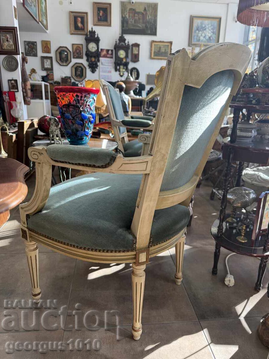 Pair of Louis XVI Armchairs №7656 with price 470.00 BGN | € 240.31
