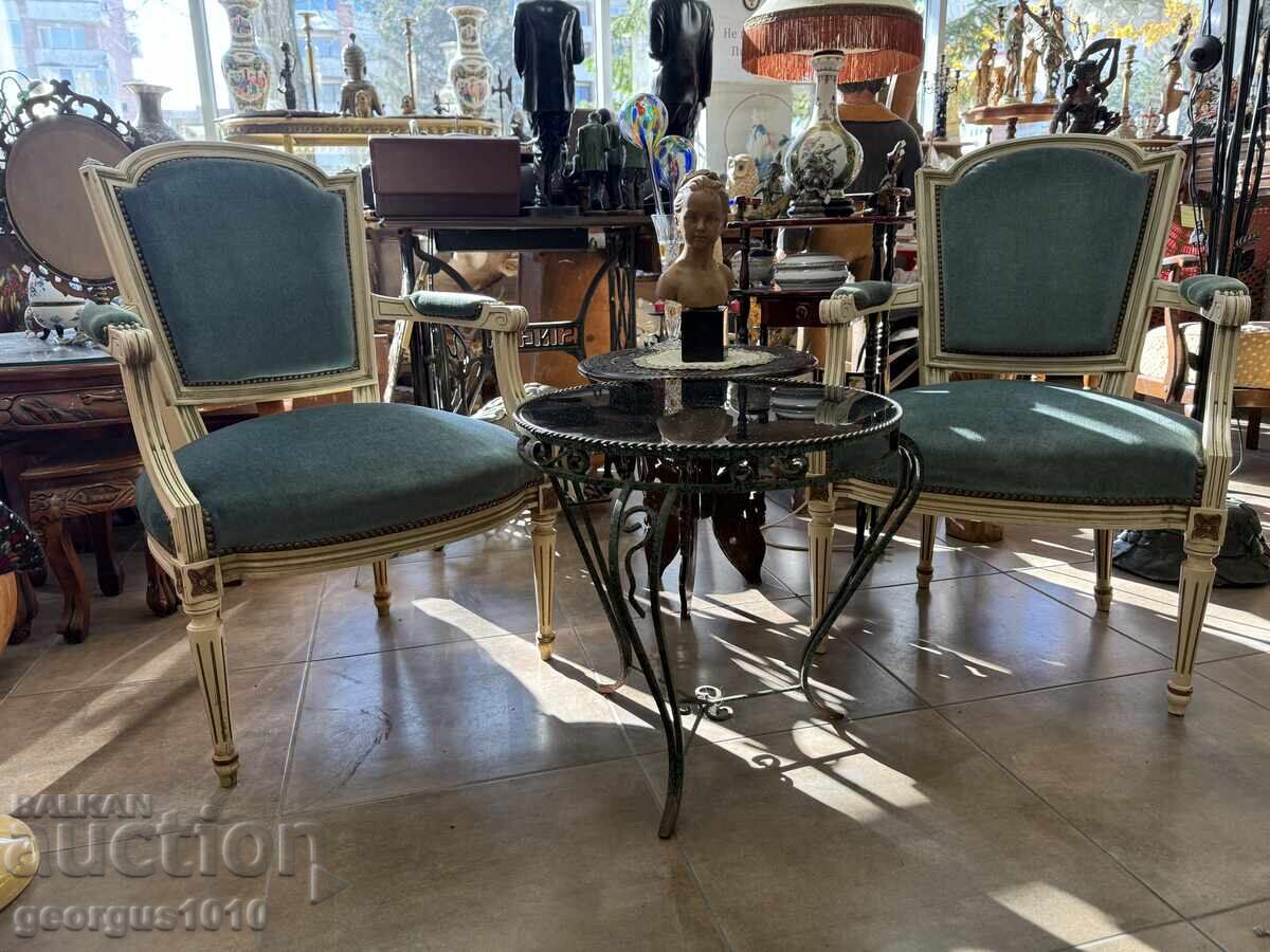 Pair of Louis XVI Armchairs №7656