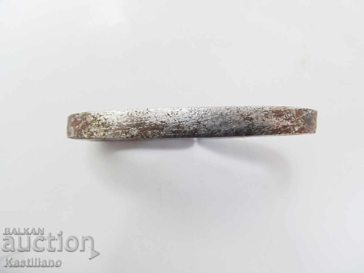 Стар чакмак огниво, кремък в велурена кесия 4 - 6