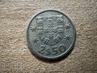 Portugalia - 2,5 escudos (1965)