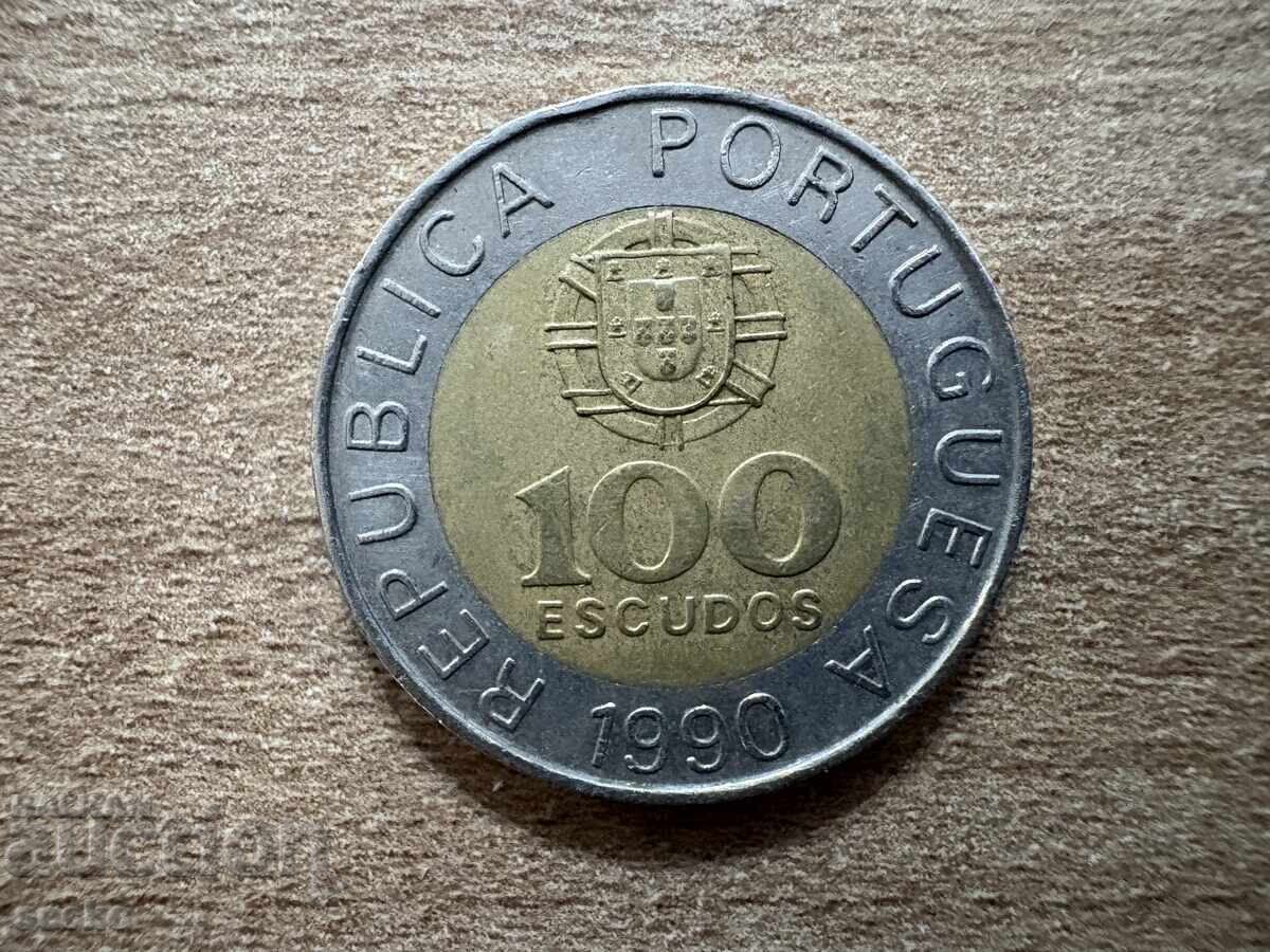 Portugalia - 100 escudos (1990) Portugalia - 100 escudos (1990)