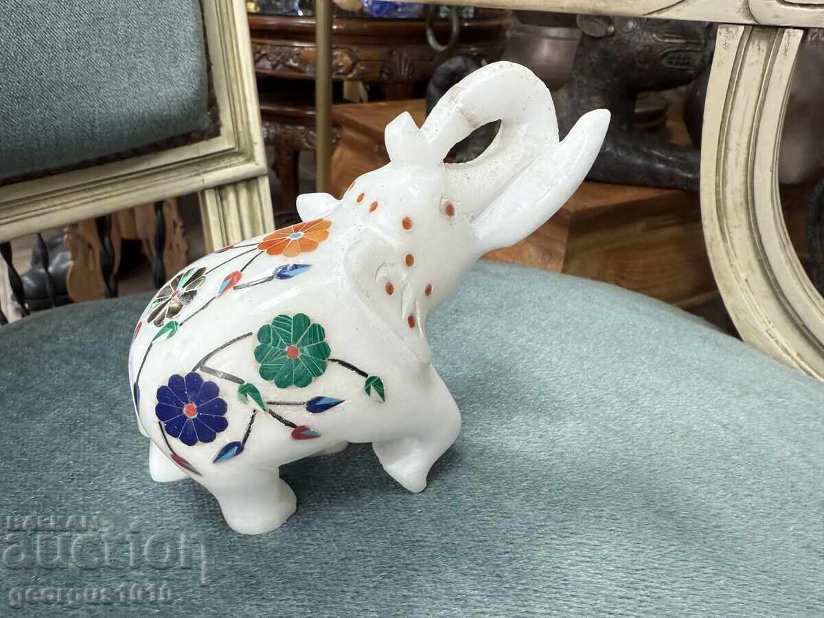 Μαρμάρινη φιγούρα ελέφαντα Νο. 7657 - 5