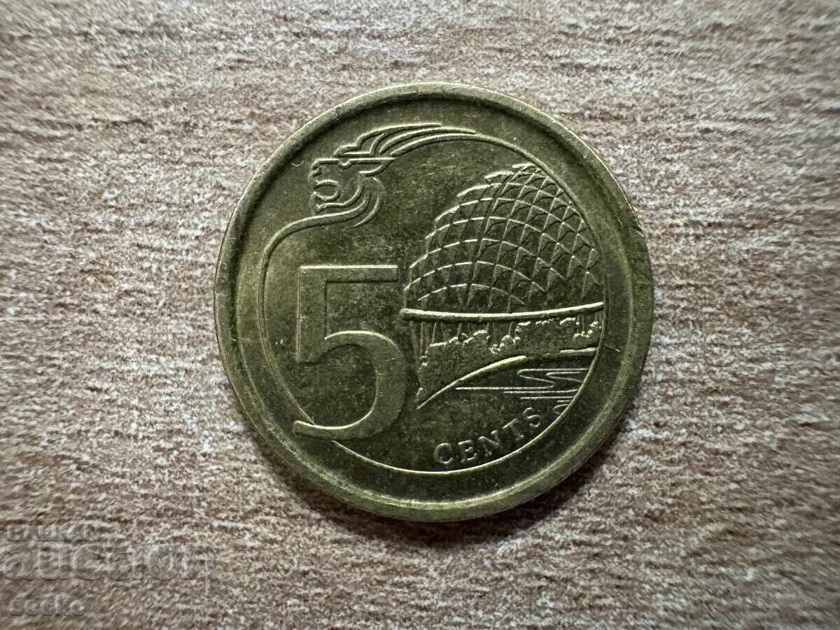 Singapore - 5 cenți (2014)