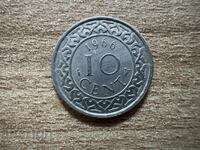 Суринам - 10 цента (1966)