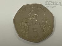 Либерия 5 долара 1985 година