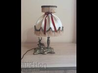 Lampă de noptieră vintage din bronz, superbă!!!