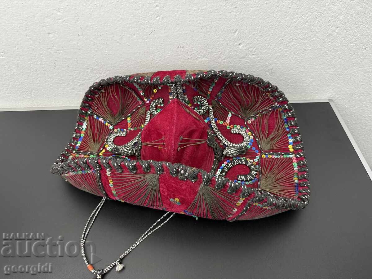 Richly decorated Mexican sombrero. No. 7666 with price 130.00 BGN | € 66.47