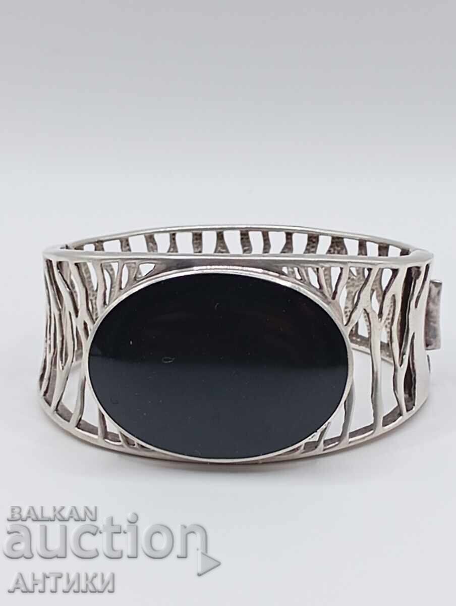 Silver Onyx Bracelet