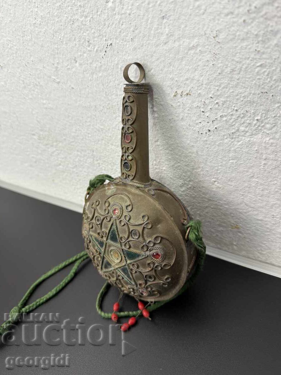 Δημοπρασία Ανατολίτικη / Οθωμανική θήκη μπαρουτιού / παγούρι. Νο. 7665