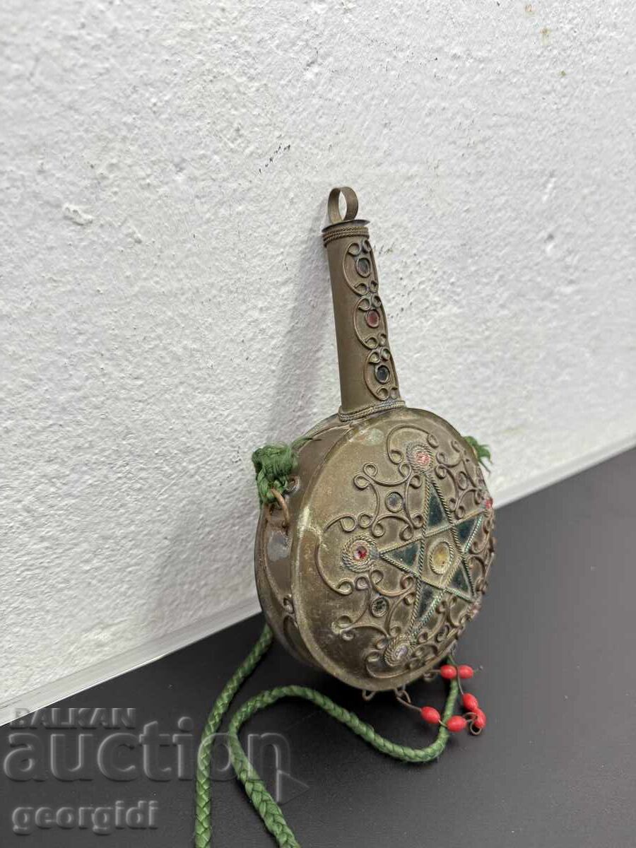 Παράδοση Ανατολίτικη / Οθωμανική θήκη μπαρουτιού / παγούρι. Νο. 7665