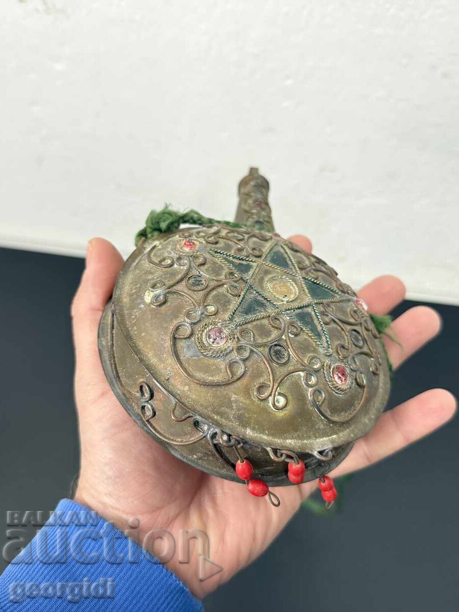 Ανατολίτικη / Οθωμανική θήκη μπαρουτιού / παγούρι. Νο. 7665 - 6