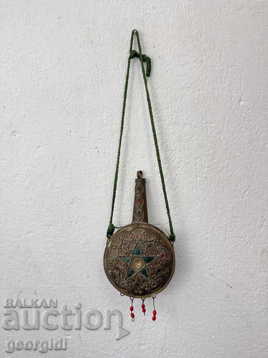 Ανατολίτικη / Οθωμανική θήκη μπαρουτιού / παγούρι. Νο. 7665