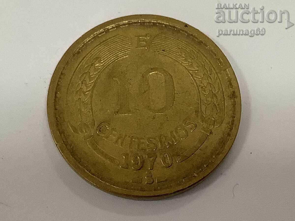 Χιλή 10 σεντίμο 1970 με τιμή 3.00 BGN | € 1.53 Χιλή 10 σεντίμο 1970 με τιμή 3.00 BGN | € 1.53