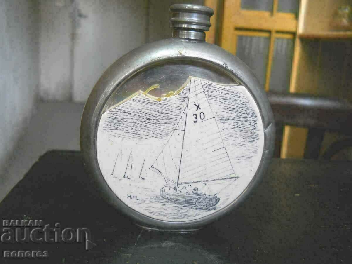 Παλιά αγγλική φιάλη αλκοόλ