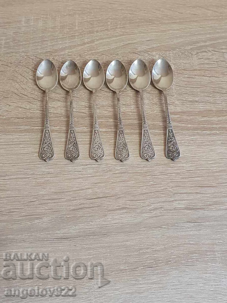 6 NS coffee spoons 6 NS coffee spoons
