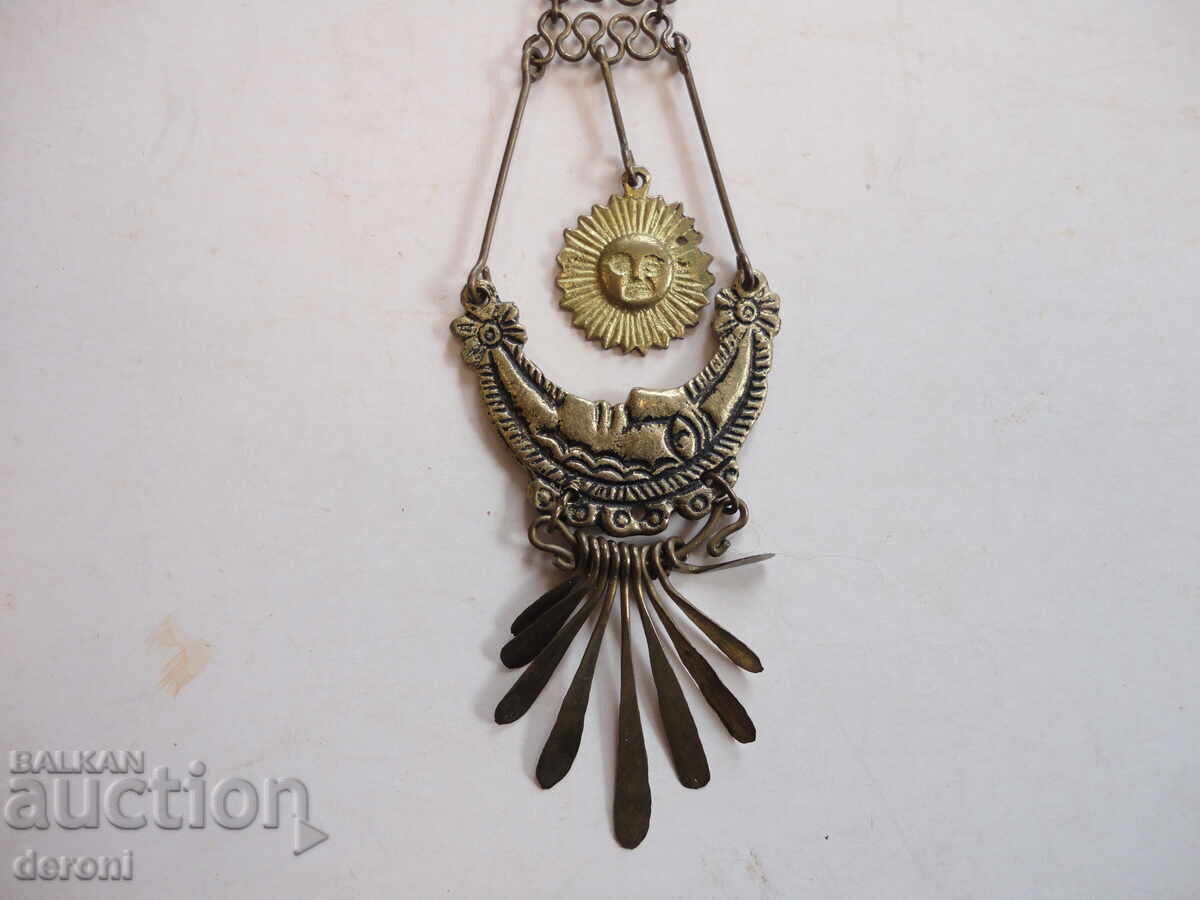 Аукцион Уникално перуанско колие слънце и луна Tumi