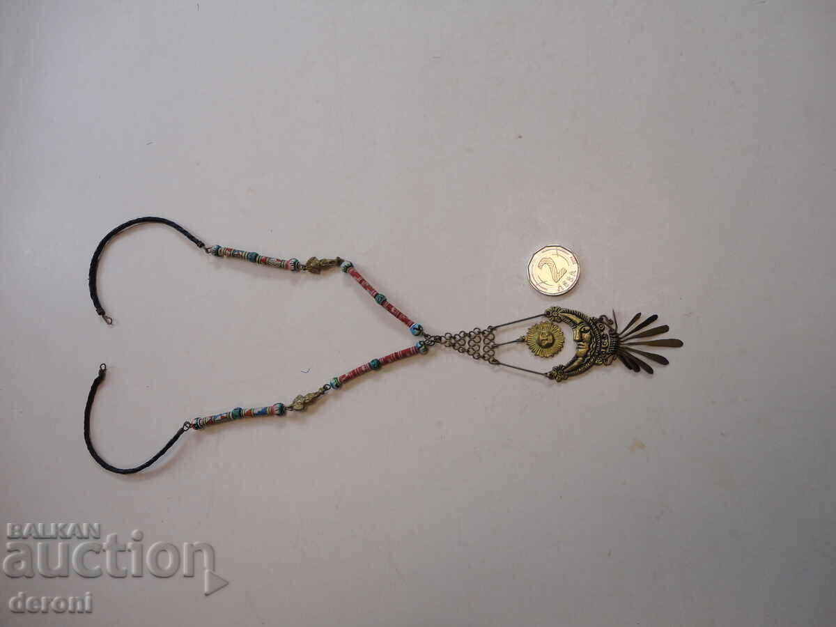 Уникално перуанско колие слънце и луна Tumi