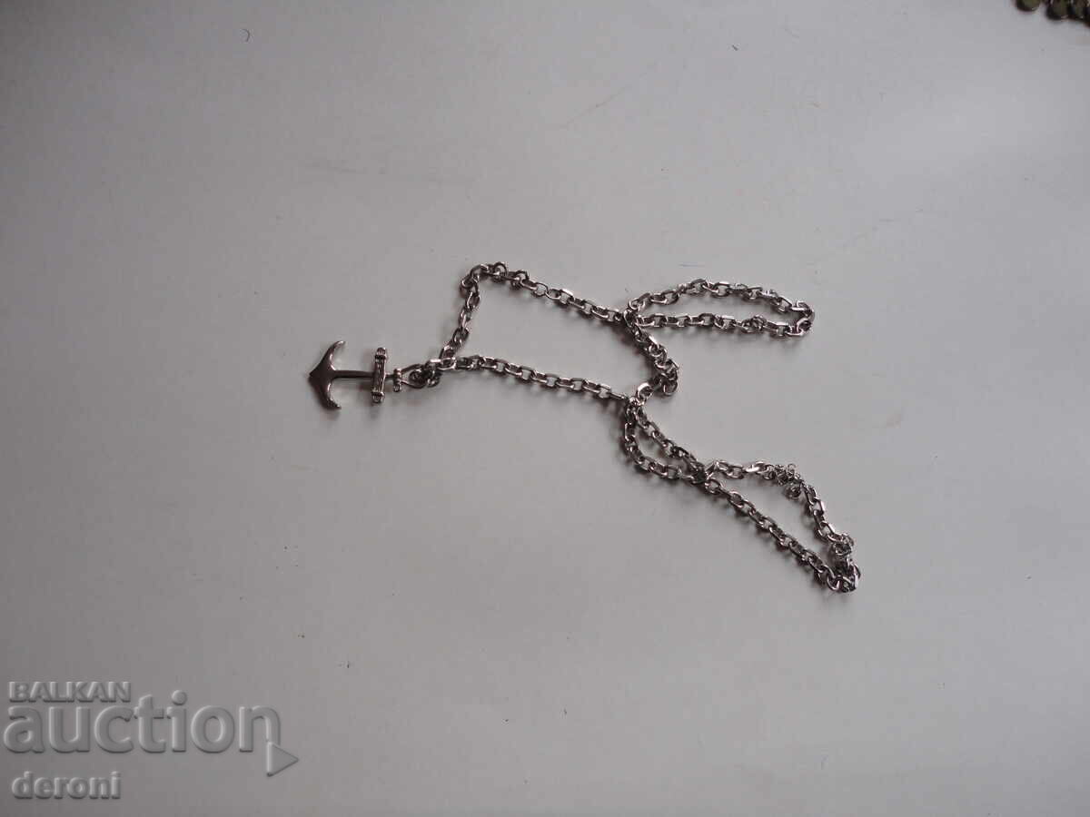 Livrarea Lanț masiv colier din oțel chirurgical cu ancoră