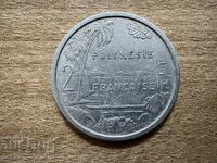 French Polynesia - 2 Francs (1965)