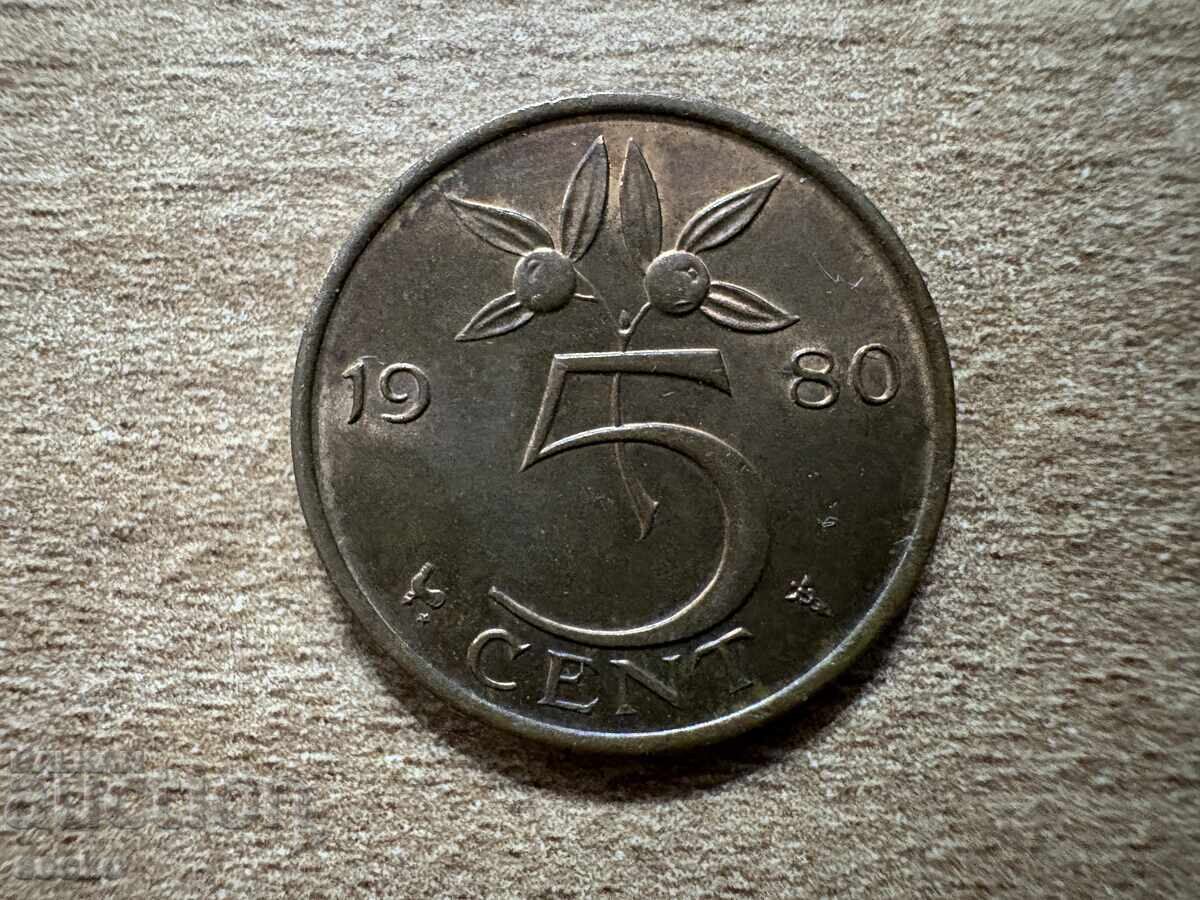 Netherlands - 5 Cents (1980) Netherlands - 5 Cents (1980)