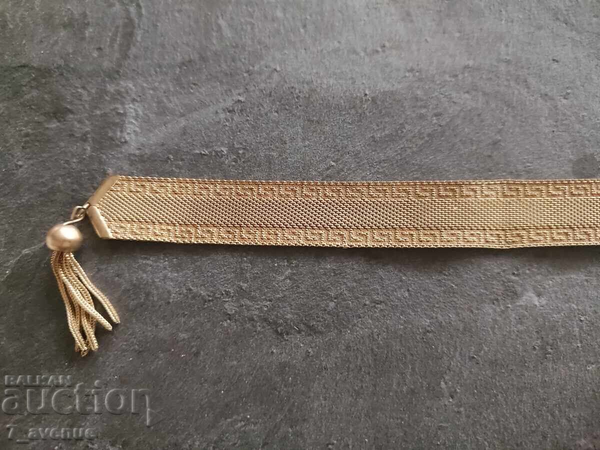 Delivery of Gold-plated necklace, old jewelry with tassel 29.11.25