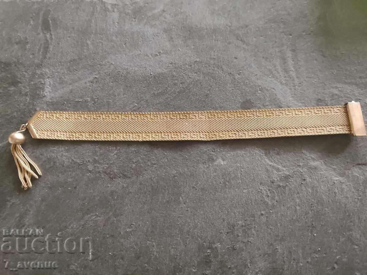 Gold-plated necklace, old jewelry with tassel 29.11.25 - 5