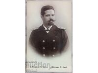 Veche carte poștală Ofițer de marină Todor Saev timbru rar!