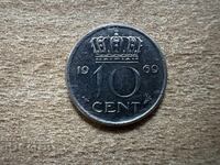 Нидерландия - 10 цента (1969) - Маркировка на МД 'риба'