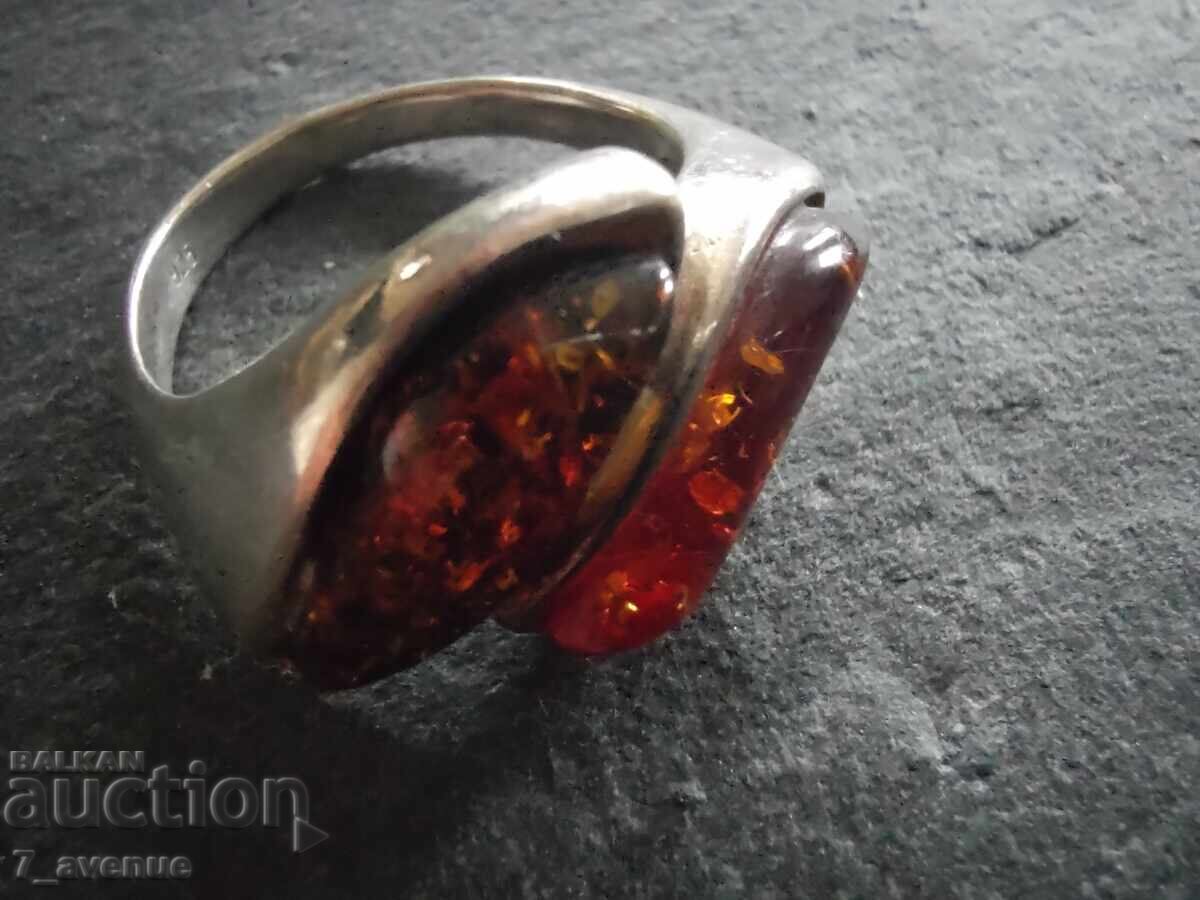 Ασημένιο δαχτυλίδι με Κεχριμπάρι 29.11.25