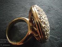 Inel Markov placat cu aur și cristale, marcat 29.11.25