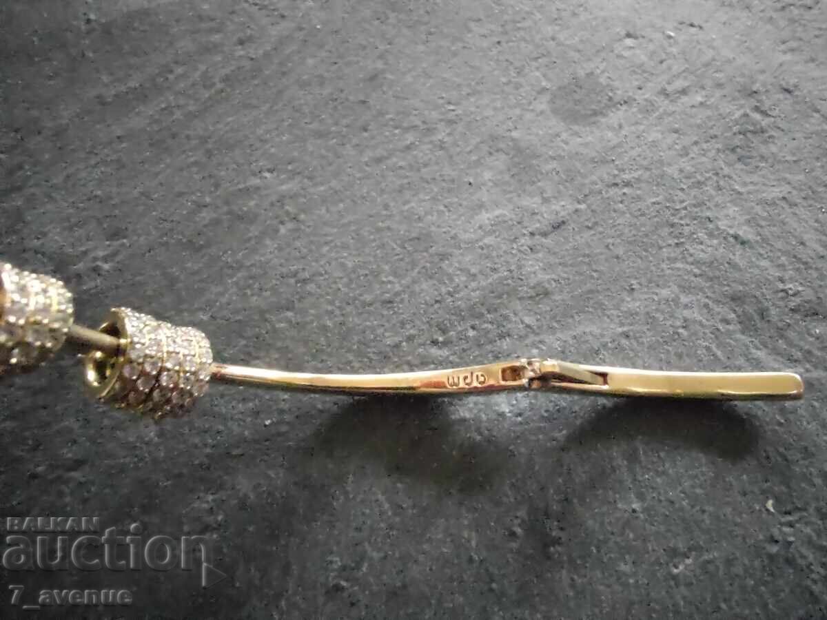 Auction  Silver bracelet with gold plating, hallmarked 29.11.25