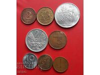 Mixed lot of 8 coins