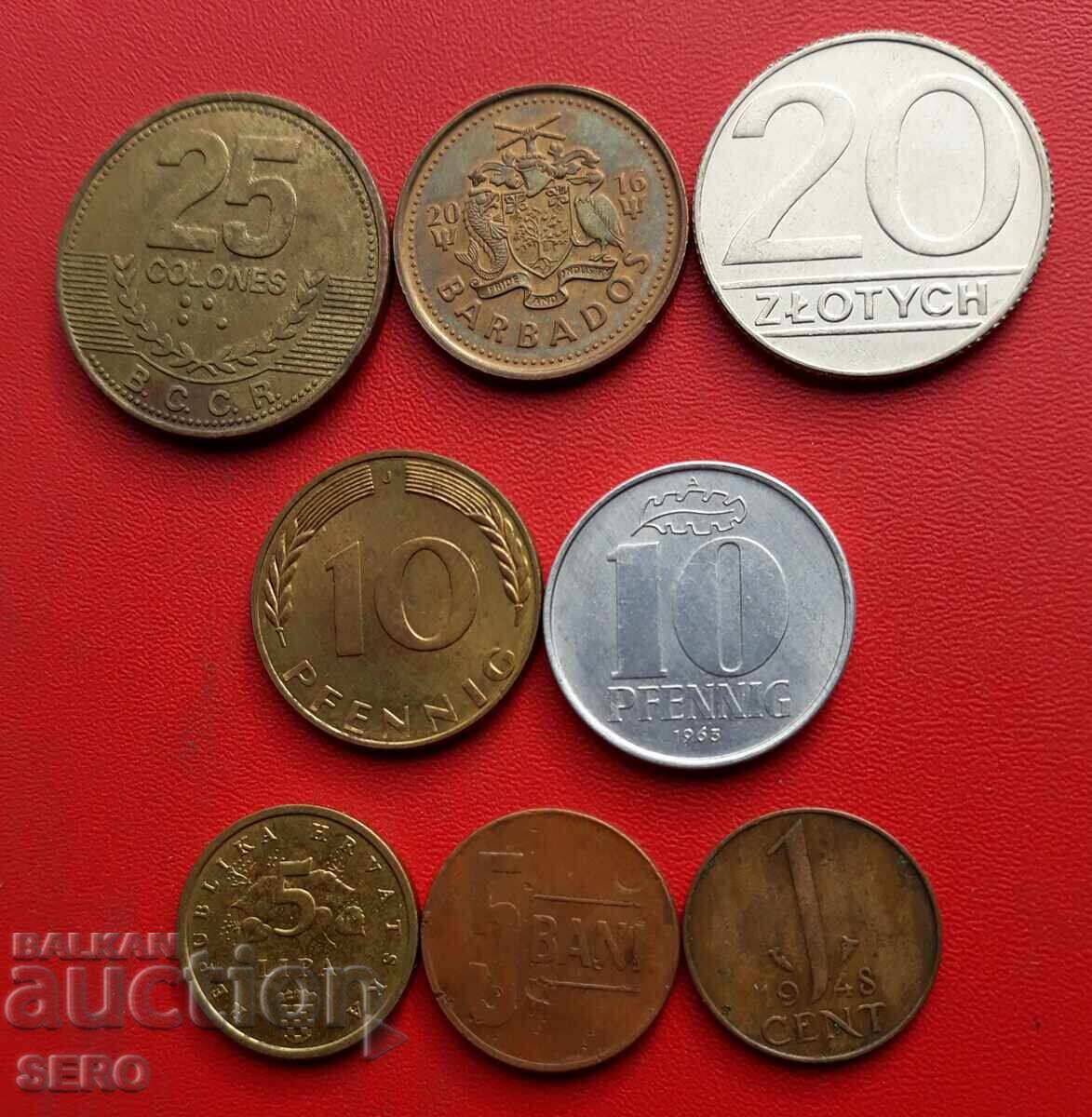 Смесен лот от 8 монети