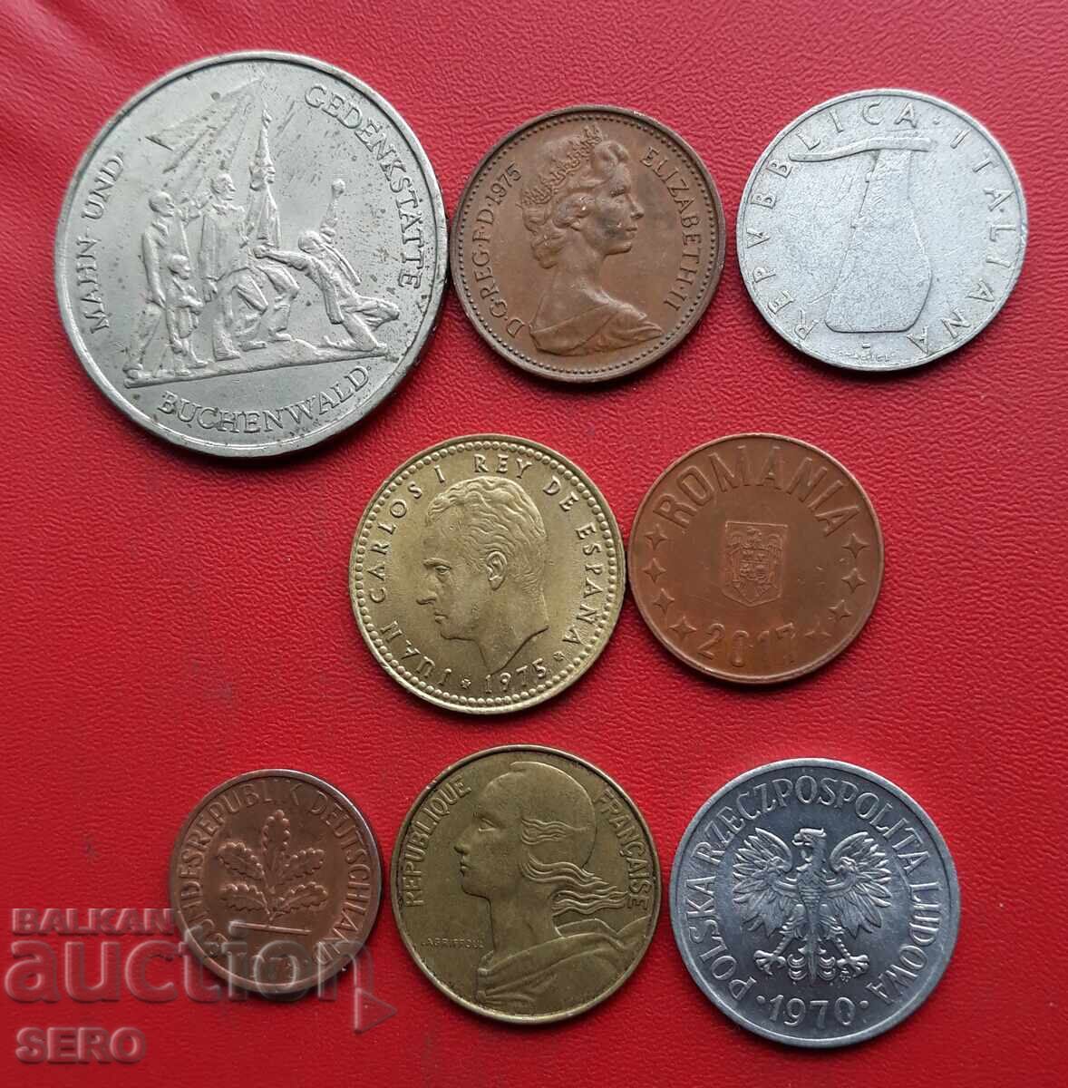Mixed lot of 8 coins with price 1.01 BGN | € 0.52
