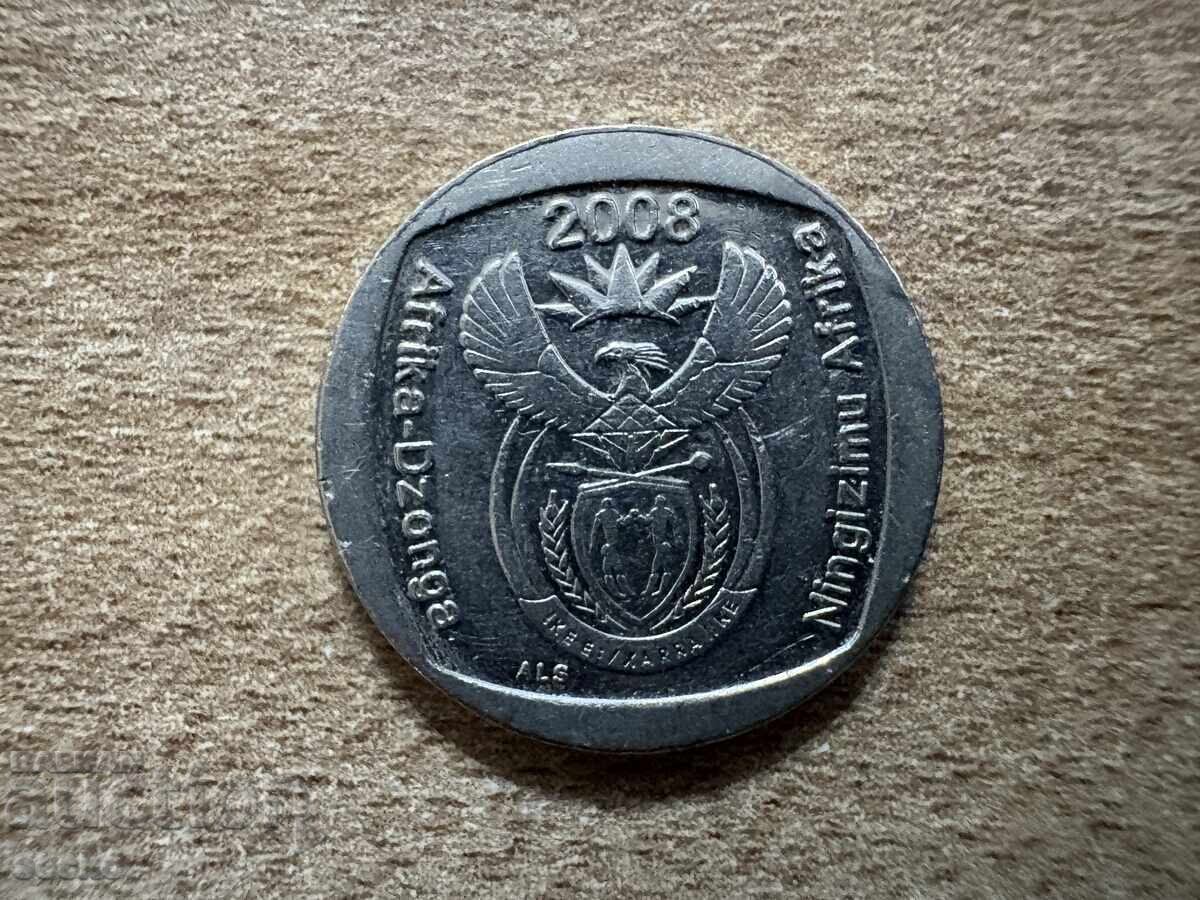 ЮАР - 1 ранд (2008) с цена 0.35 лв. | € 0.18 ЮАР - 1 ранд (2008) с цена 0.35 лв. | € 0.18