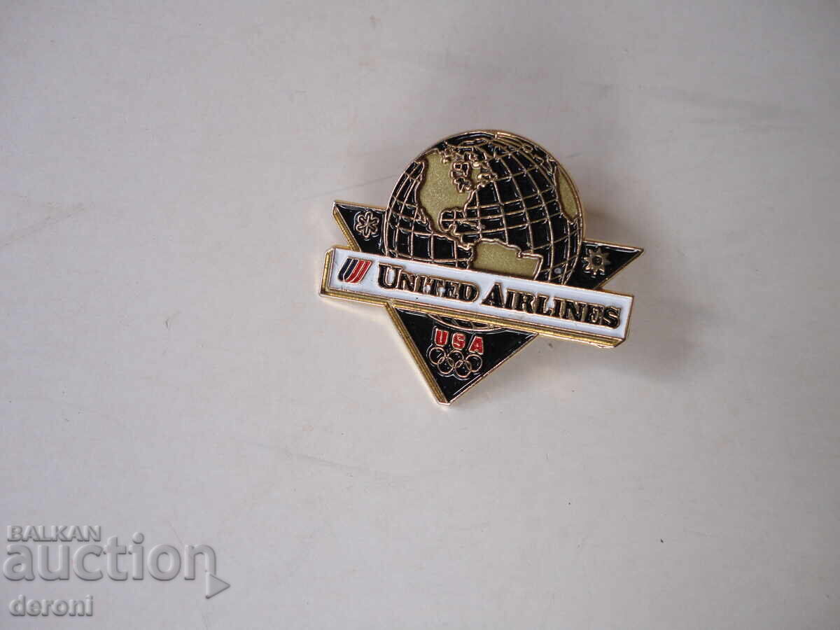 Mare Emblema Insigna cu Emblema Airlines USA 1984 cu preț 10.00 BGN | € 5.11